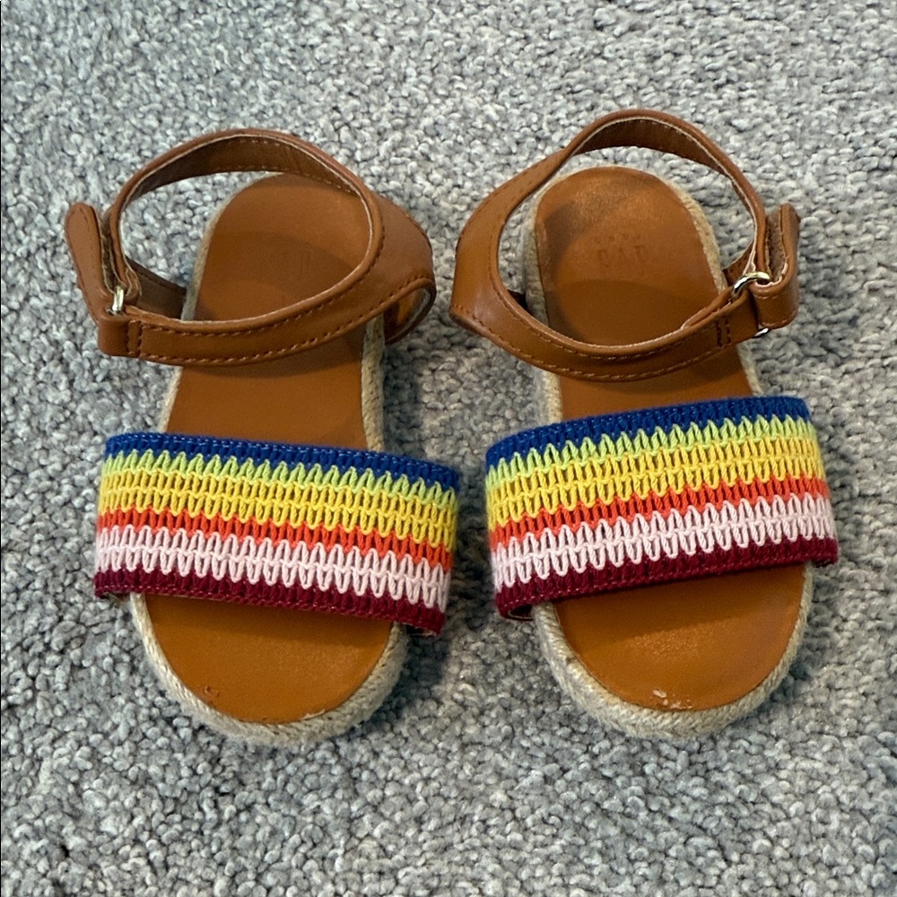 GAP Multicolor Kids Sandals with Brown Straps